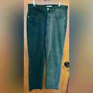 Women’s Cello two toned high rise straight jeans black and grey